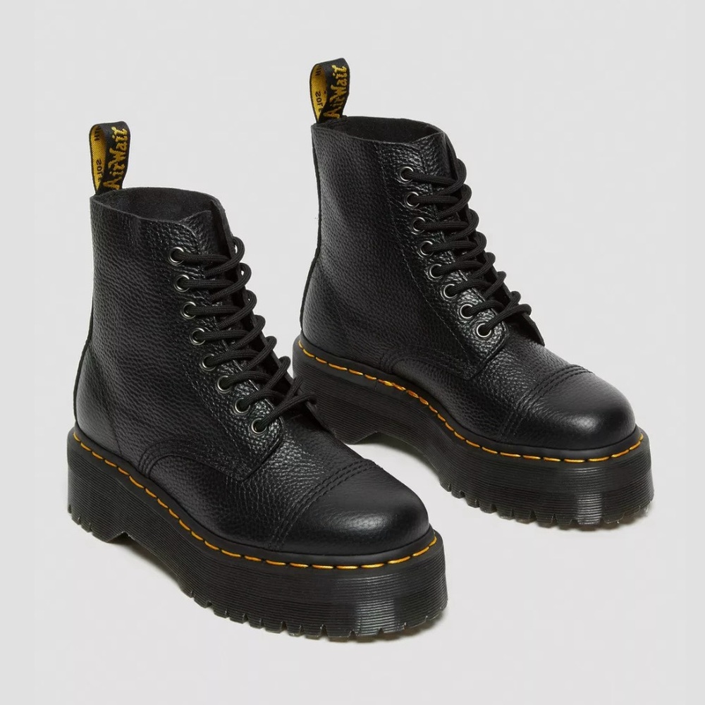 Sinclair Milled Napa Leather Platform Boots